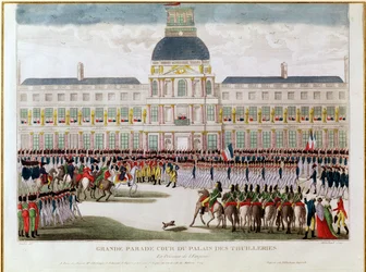 Parade in the Courtyard of the Palais des Tuileries in the Presence of the Emperor